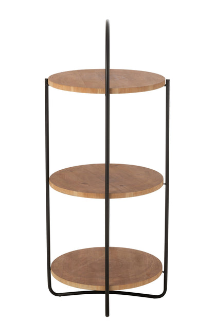 Shelf Mia Mdf/Iron Natural Black