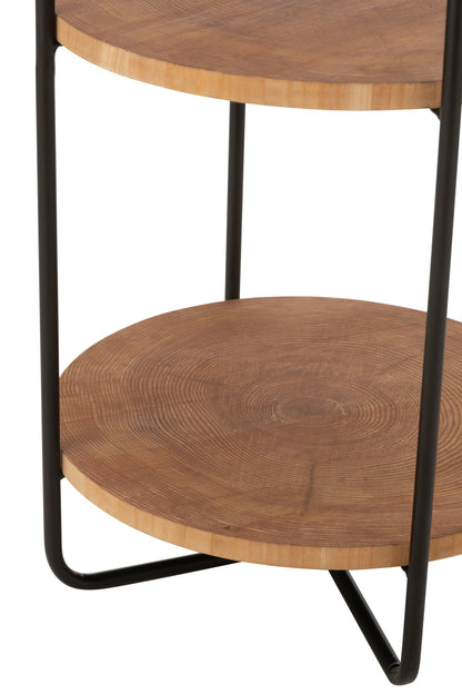 Shelf Mia Mdf/Iron Natural Black