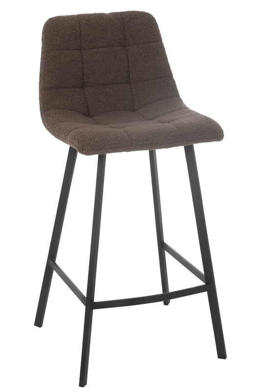 Bar Chair Kent Metal/Polyester Brown