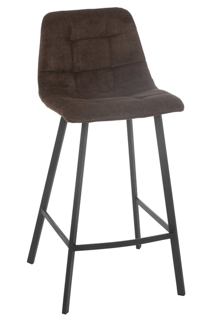 Bar Chair Kent Metal/Polyester Brown