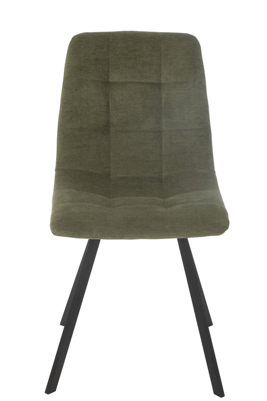Dining Chair Clark Metal/Polyester Green