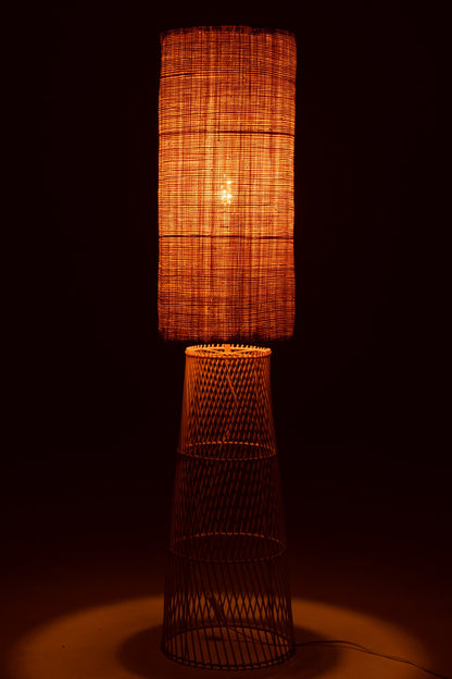 Linen/natural bamboo room lamp