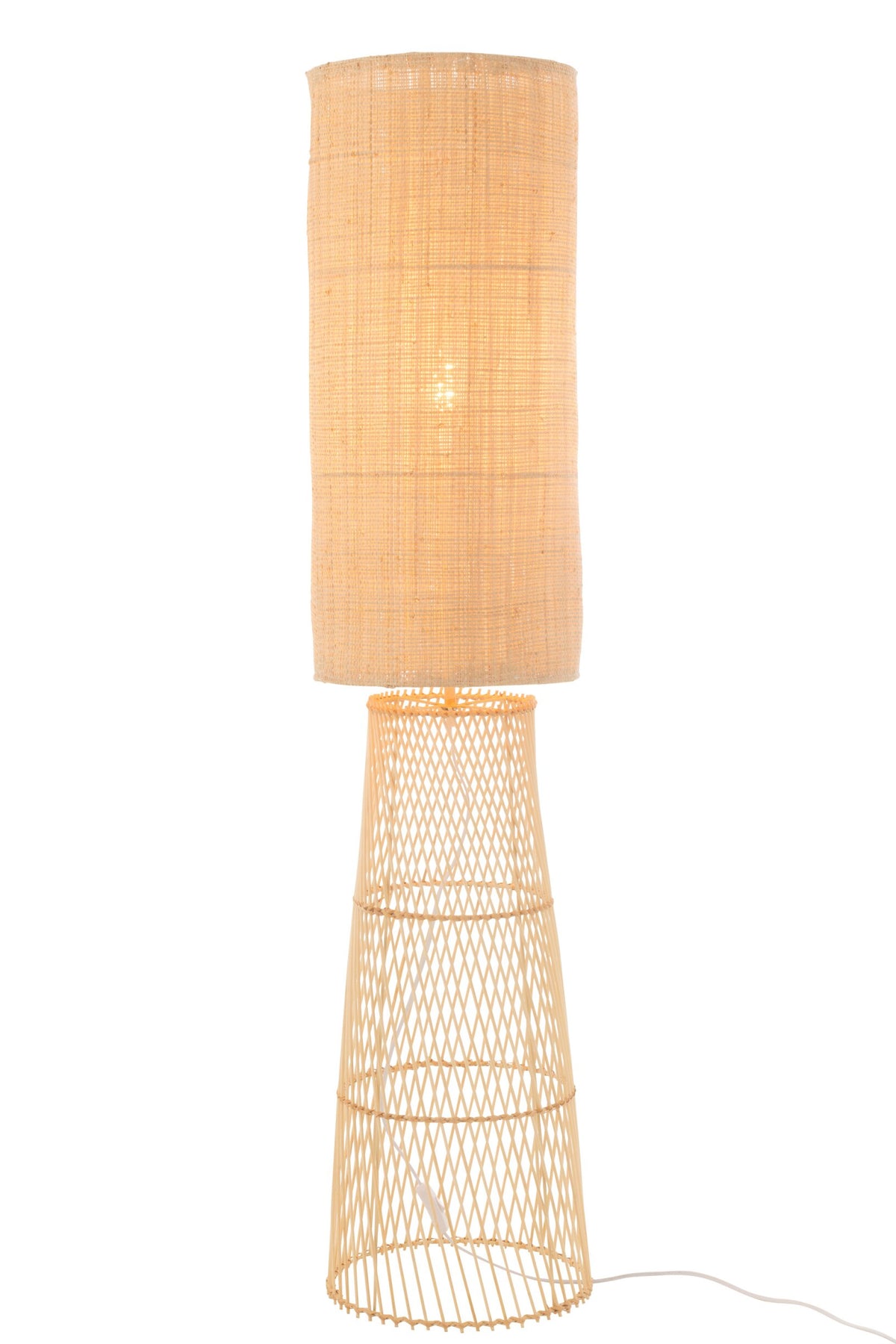 Linen/natural bamboo room lamp