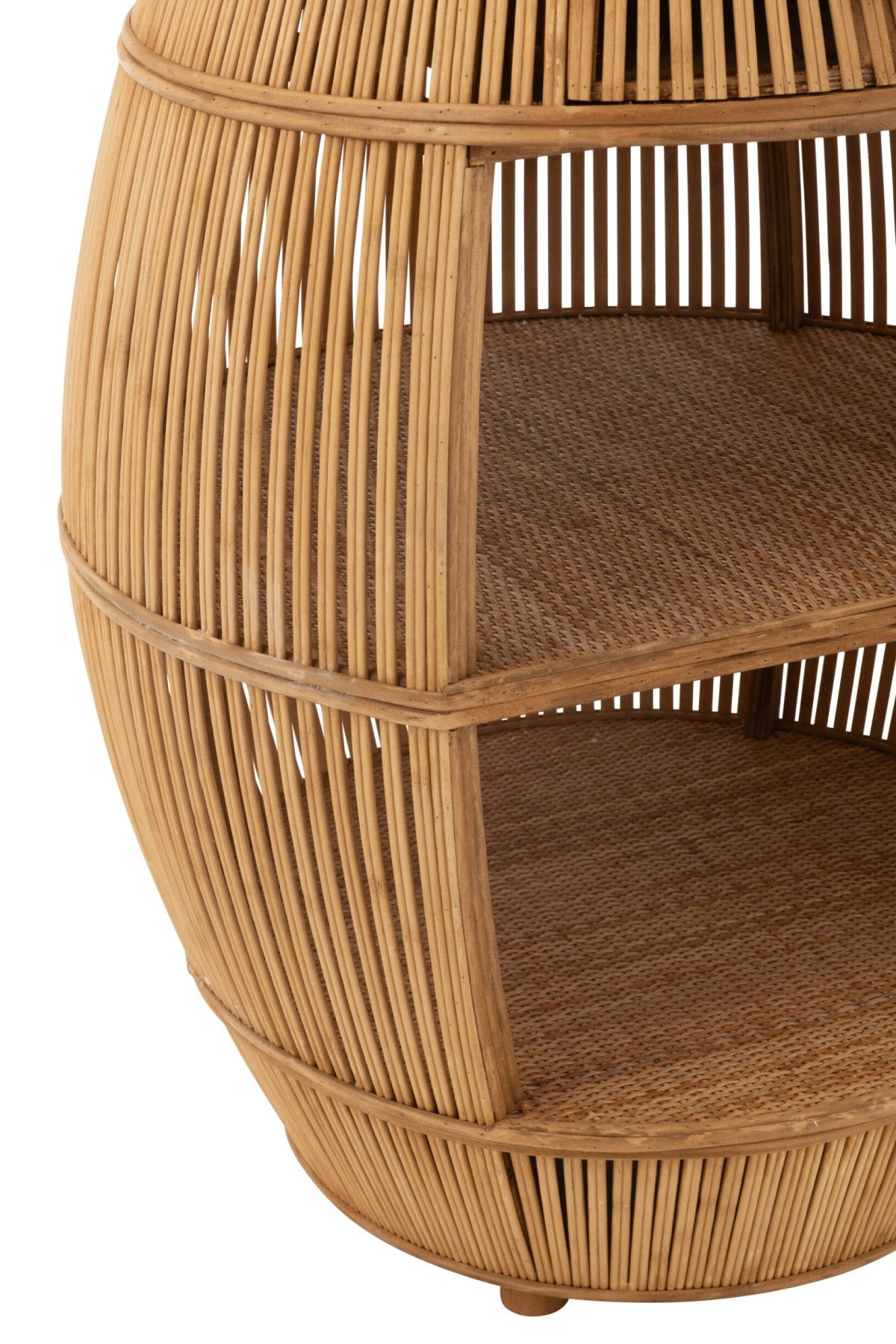 Table Barrel Rattan/Bamboo Natural