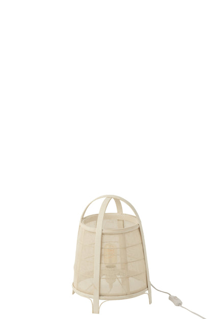 Lamp Rya cotton/bamboo white small