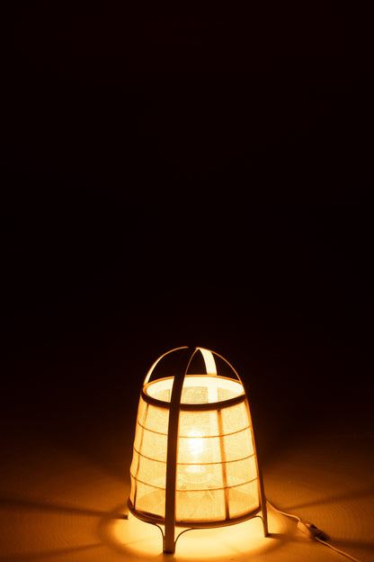Lamp Rya cotton/bamboo white small