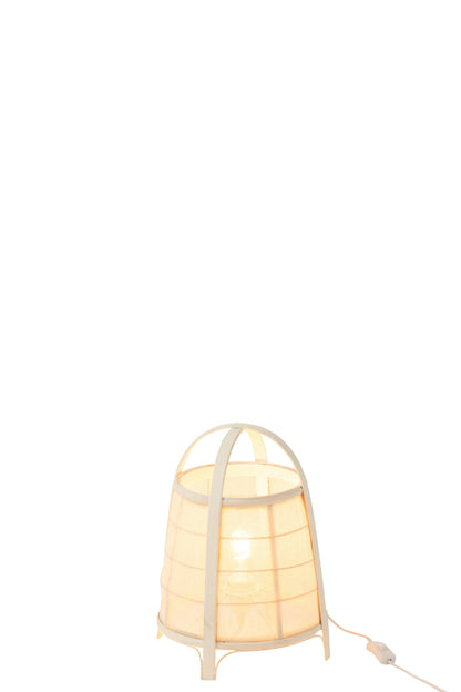 Lamp Rya cotton/bamboo white small