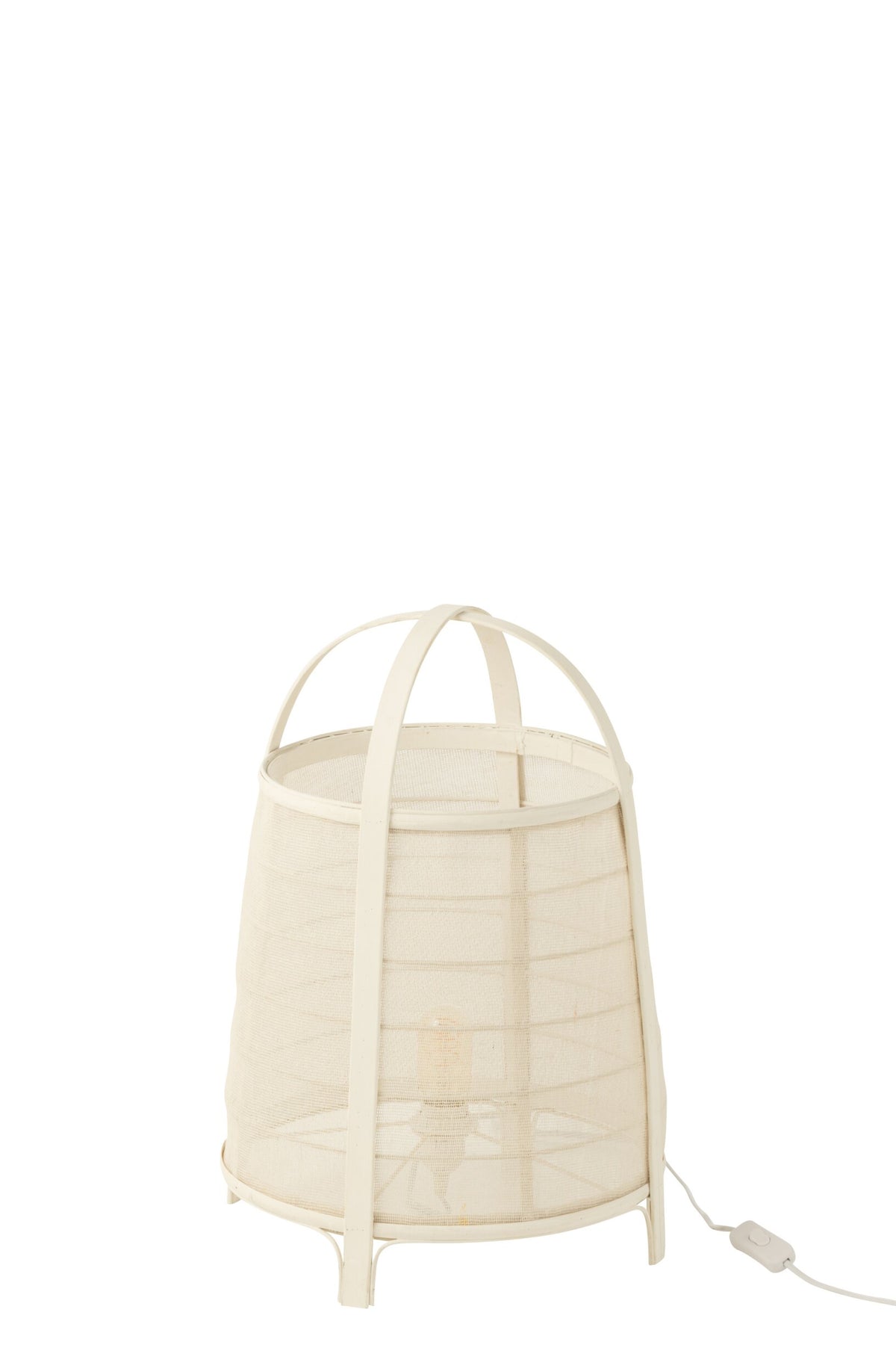 Lamp Rya cotton/bamboo white large