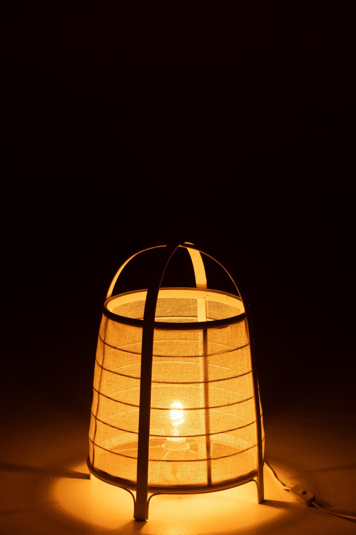 Lamp Rya cotton/bamboo white large