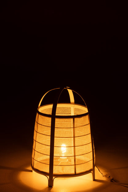 Lamp Rya cotton/bamboo white large
