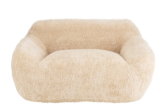 Sofa Shearl Polyester Cream Large