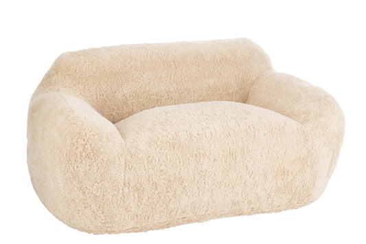 Sofa Shearl Polyester Cream Large
