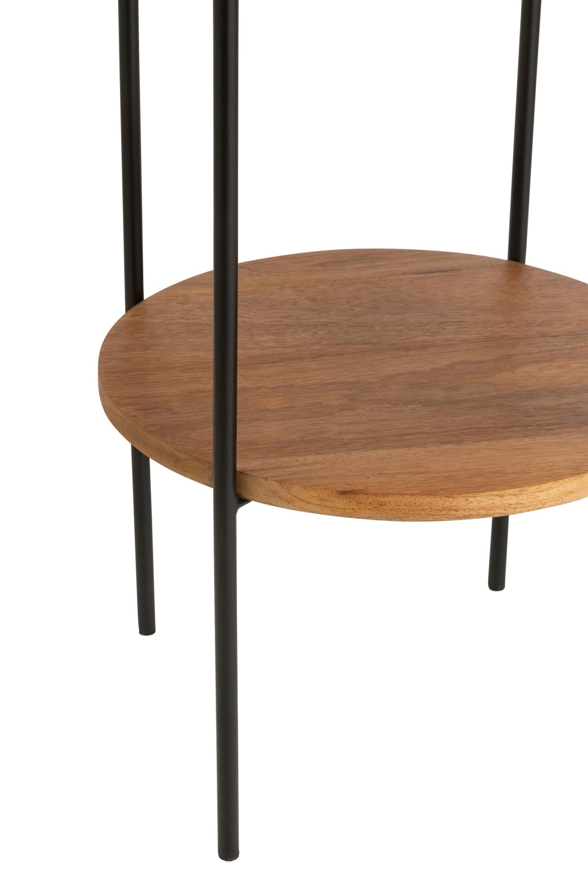 Lamp iron/mango natural/black