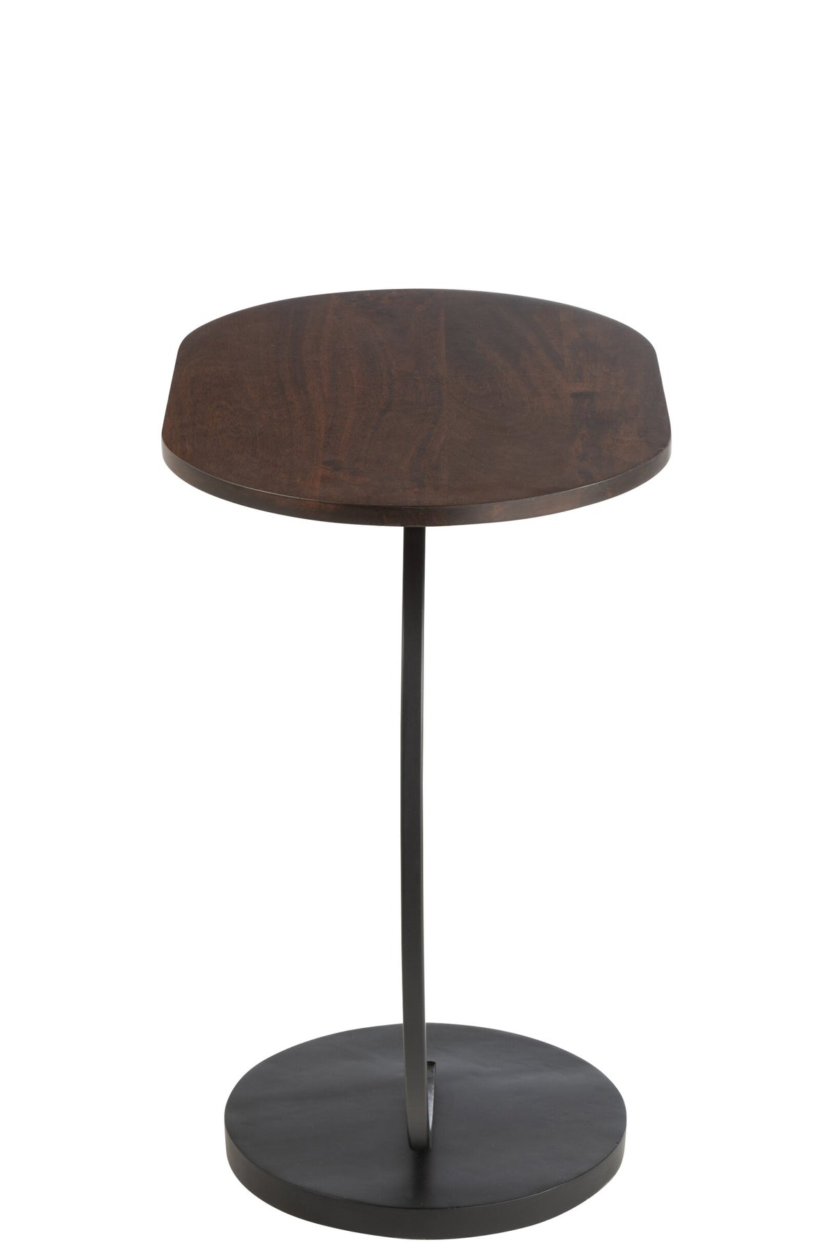 Side Table Swoosh Iron/Mango Wood Brown/Black