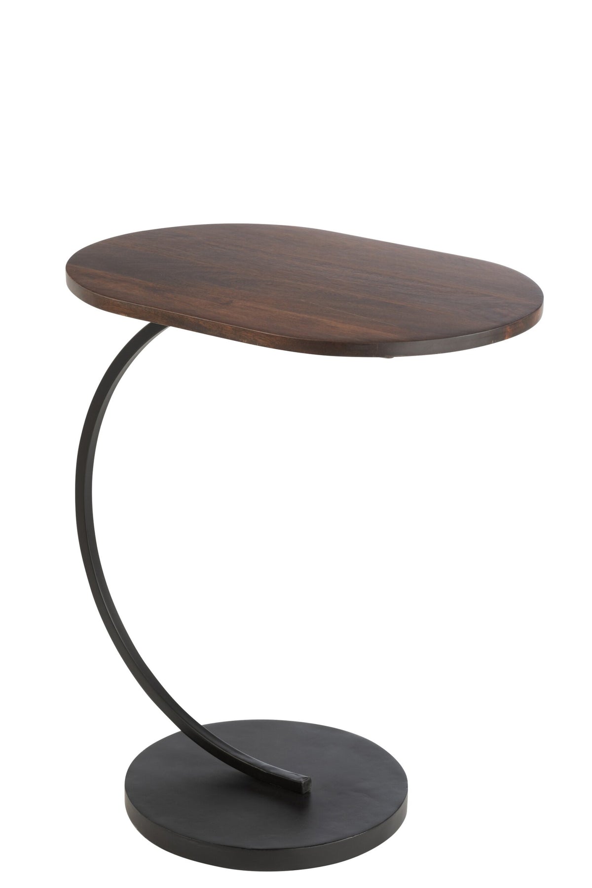 Side Table Swoosh Iron/Mango Wood Brown/Black