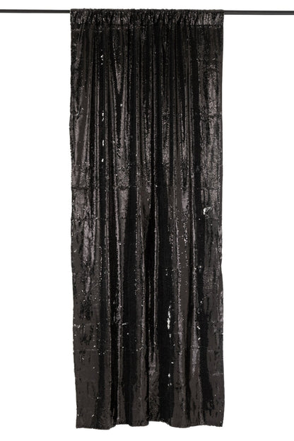 Curtain Reversible Sequin Black/Silver