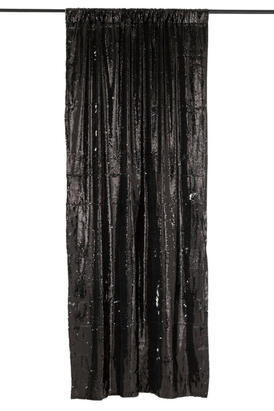 Curtain Reversible Sequin Black/Silver