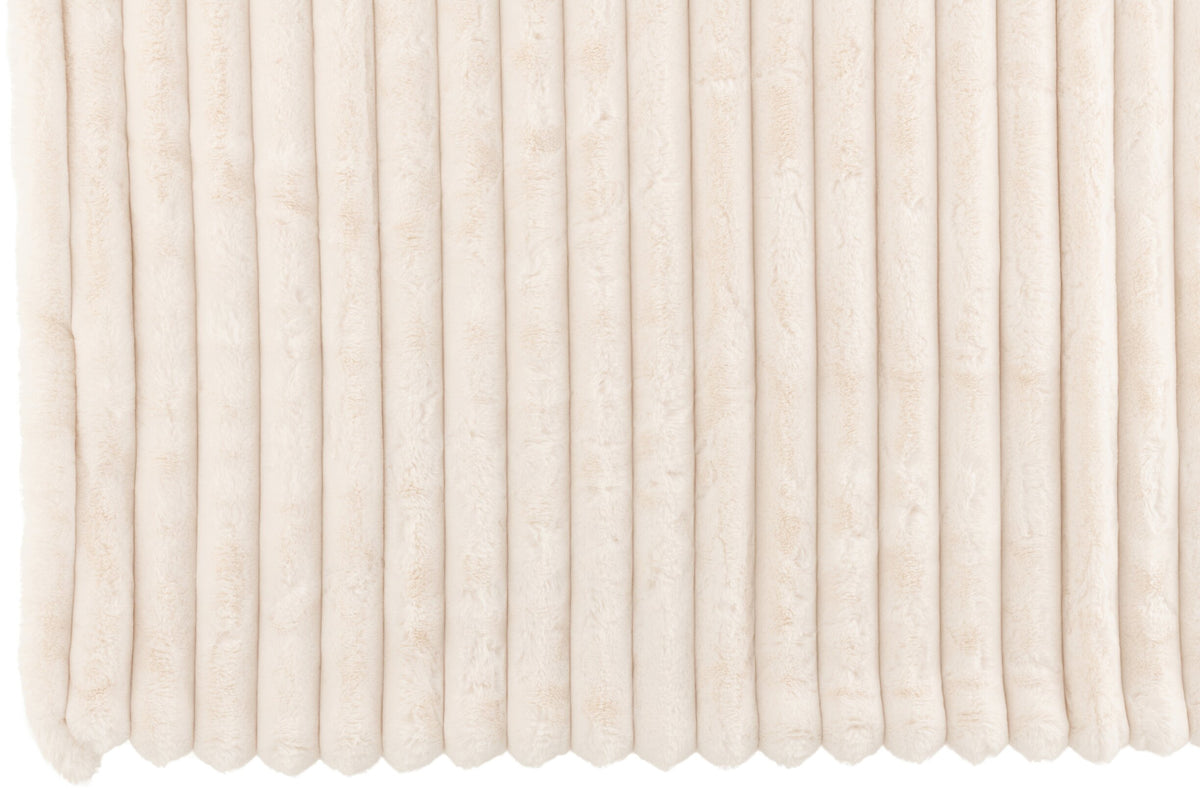 Plaid Large Corduroy Polyester White