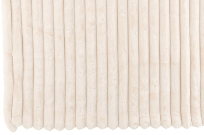 Plaid Large Corduroy Polyester White
