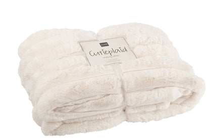 Plaid Large Corduroy Polyester White