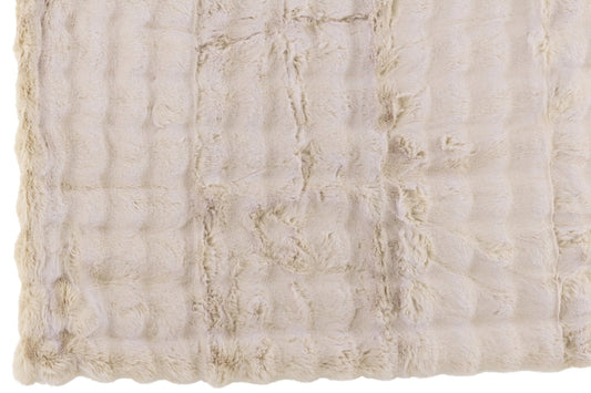 Plaid Wave Polyester Ivory
