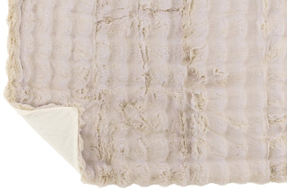 Plaid Wave Polyester Ivory