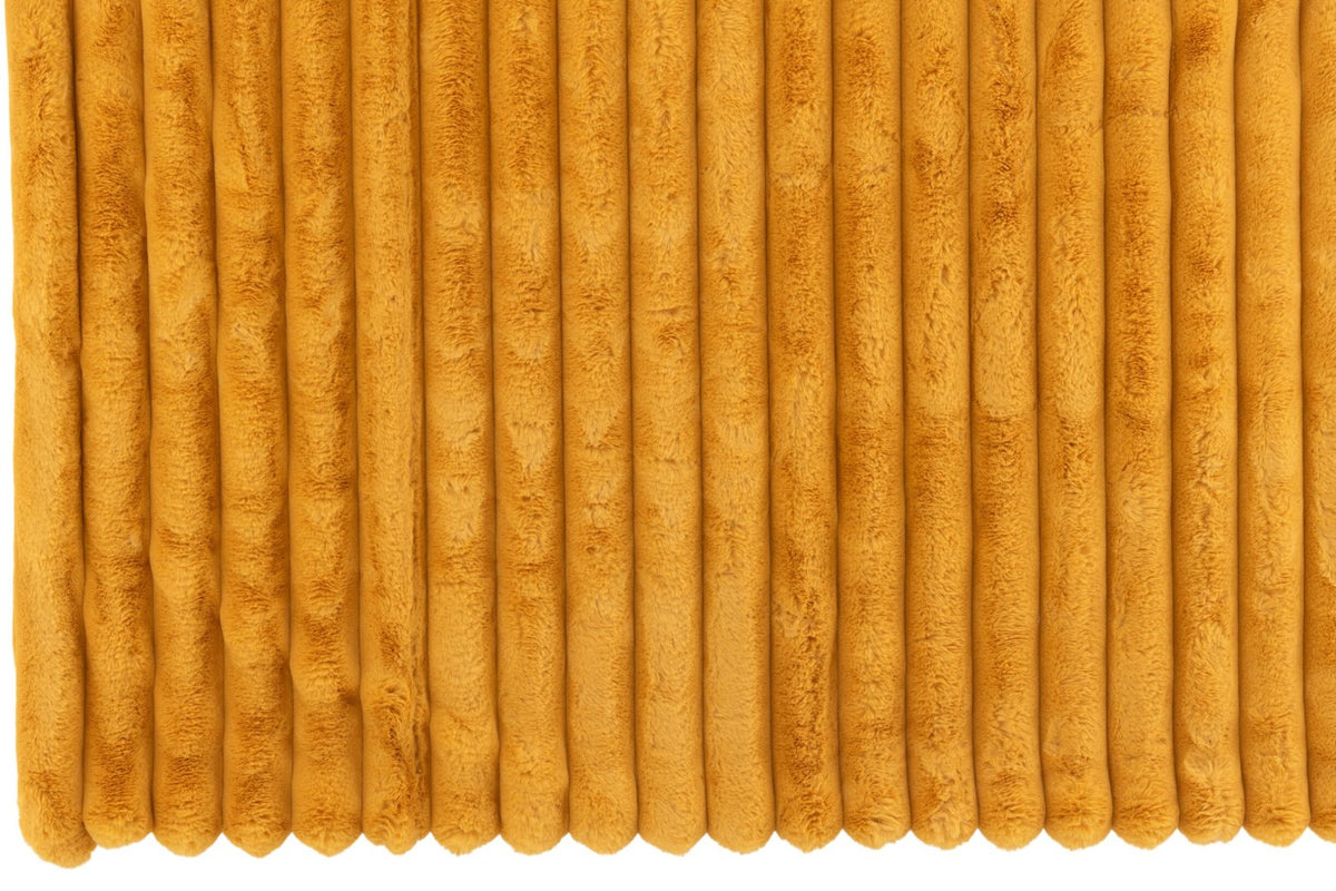 Plaid Large Corduroy Polyester Ochre