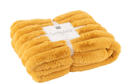 Plaid Large Corduroy Polyester Ochre