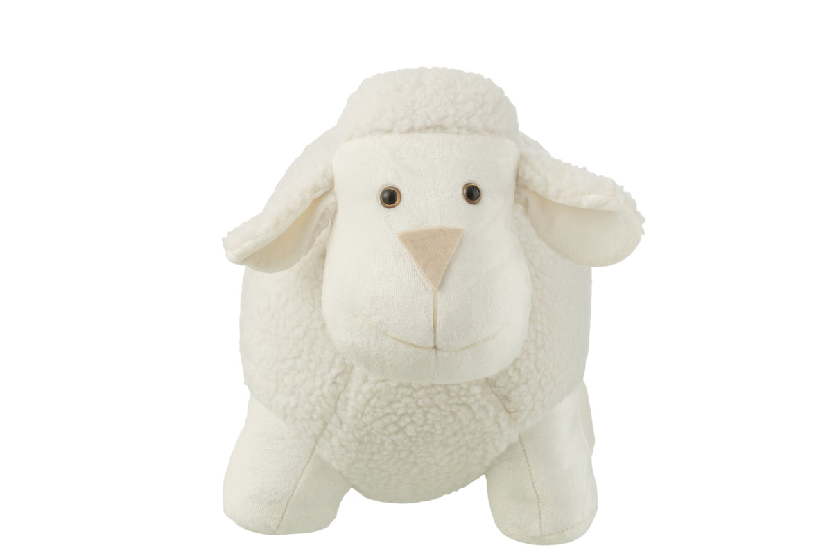 Door Stop Sheep Polyester White Large