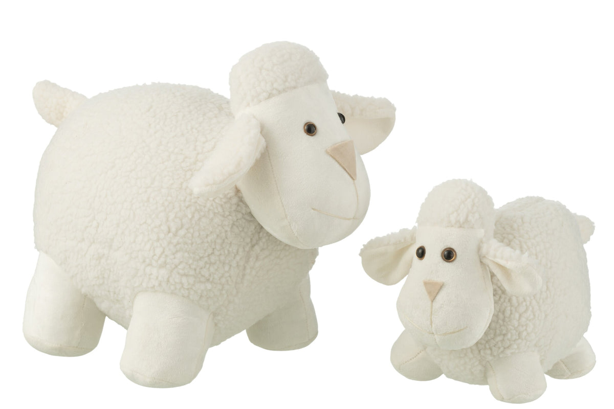 Door Stop Sheep Polyester White Large