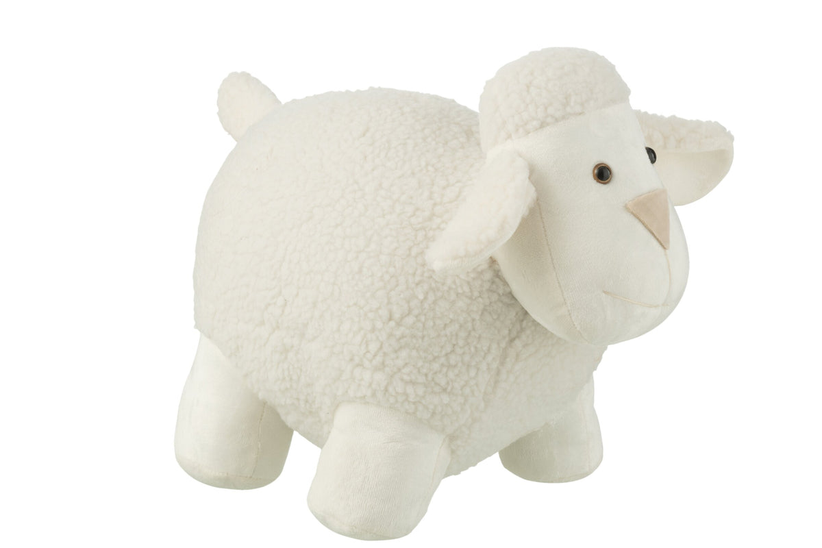 Door Stop Sheep Polyester White Large