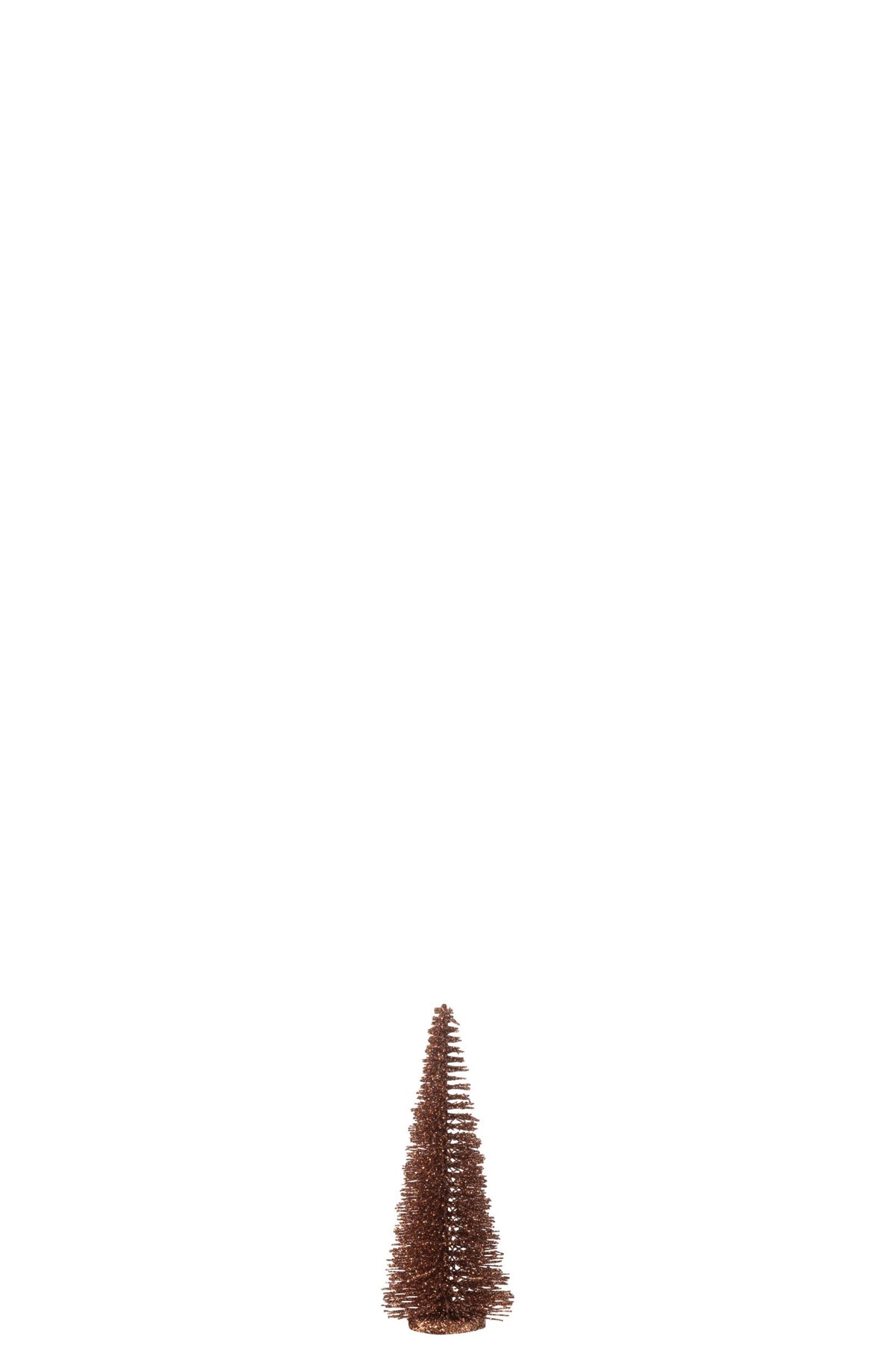 Christmas Tree Deco Glitters Plastic Brown Small