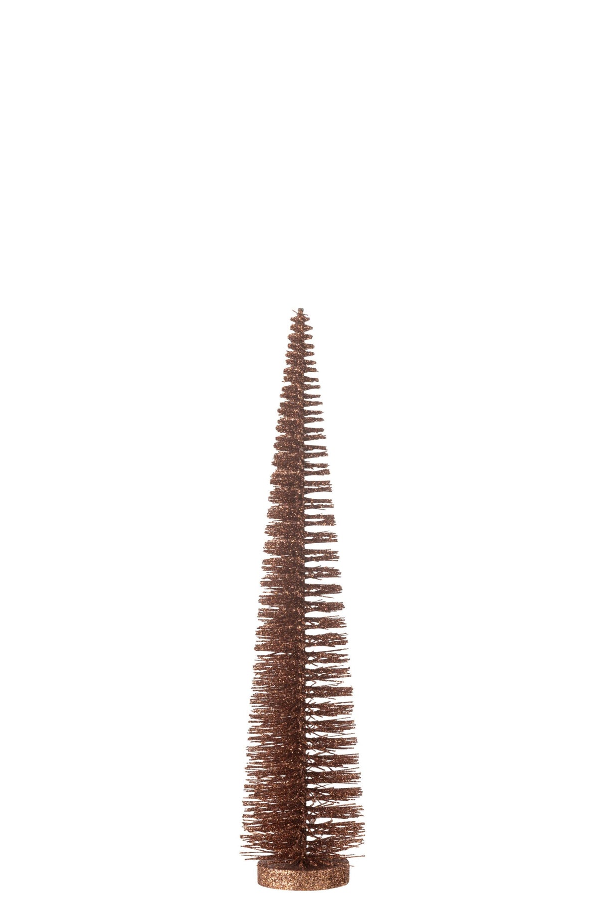 Christmas Tree Deco Glitters Plastic Brown Medium