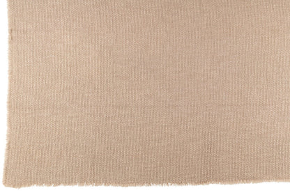 Plaid Frayed Edges Cotton/Polyester Beige