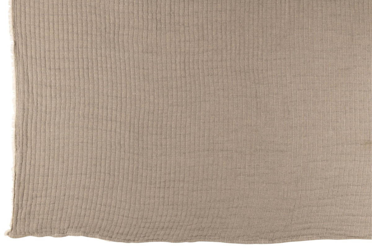 Plaid Teddy Lines Stitching Cotton/Polyester Grey