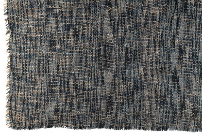 Plaid Tweed Polyester Blue/White
