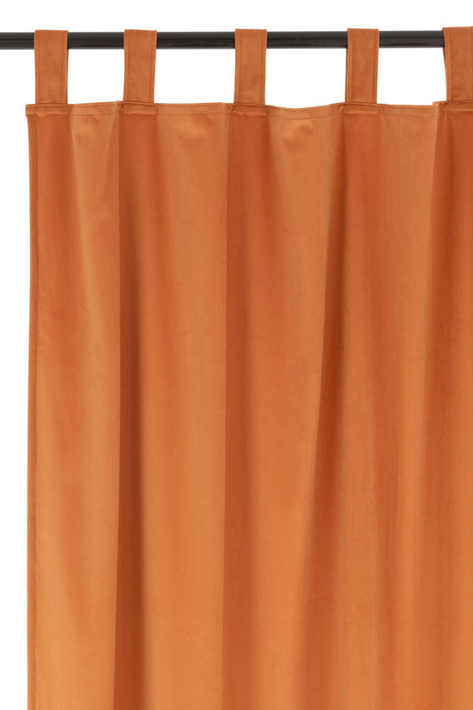 Curtain Long Velvet Ochre