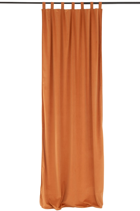 Curtain Long Velvet Ochre