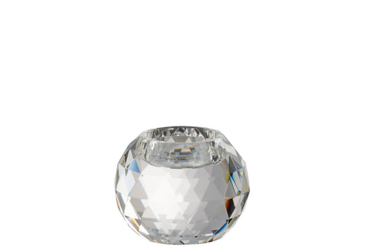 Theelicht Bal Kristal Transparant