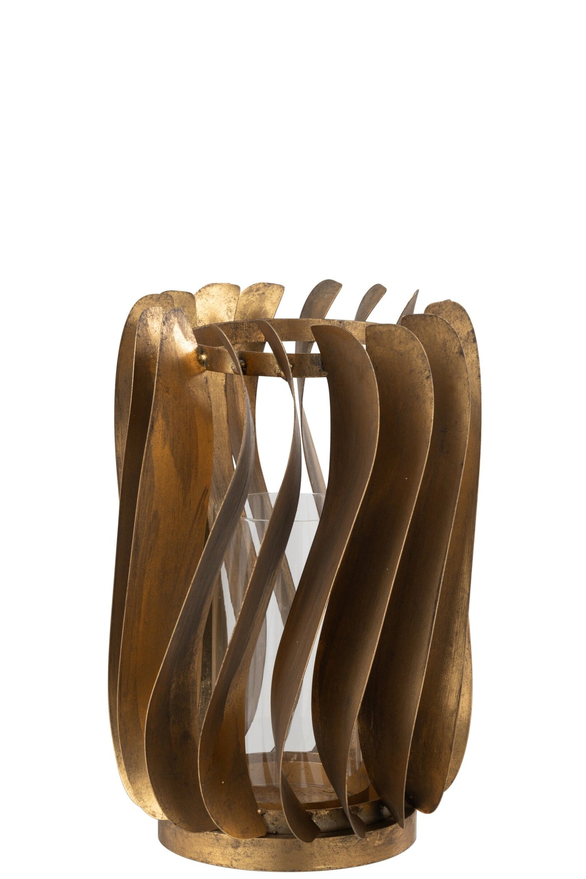Windlicht Tina Ijzer/Fuweel Goud