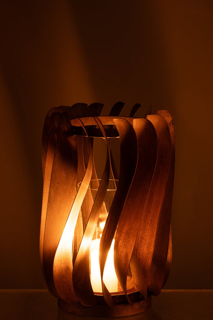 Windlicht Tina Ijzer/Fuweel Goud