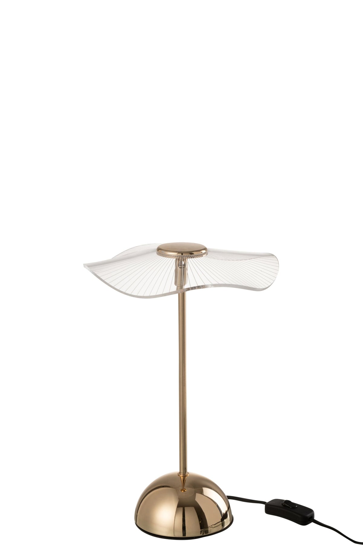 Lampe de table led fleur métal/Plasmalltic or petit