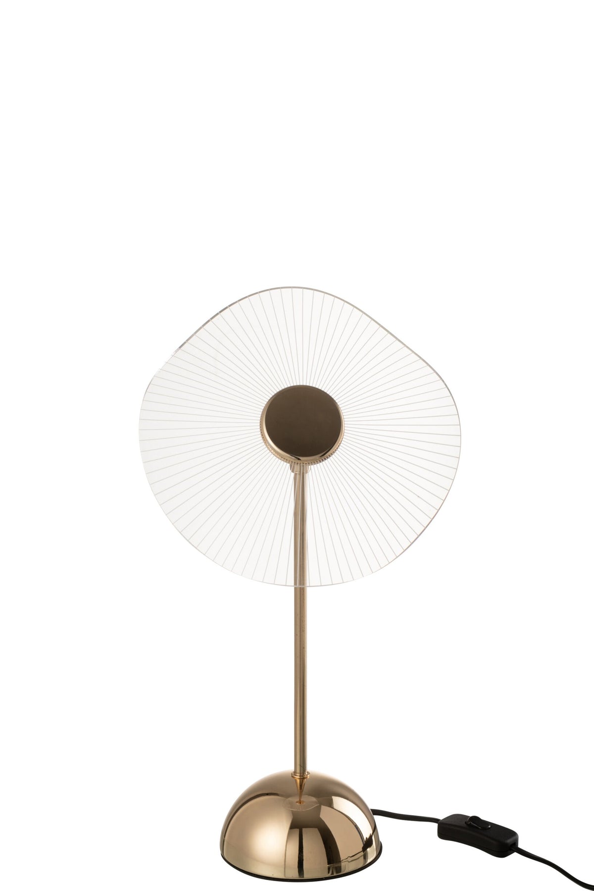 Lampe de table led fleur métal/Plasmalltic or petit