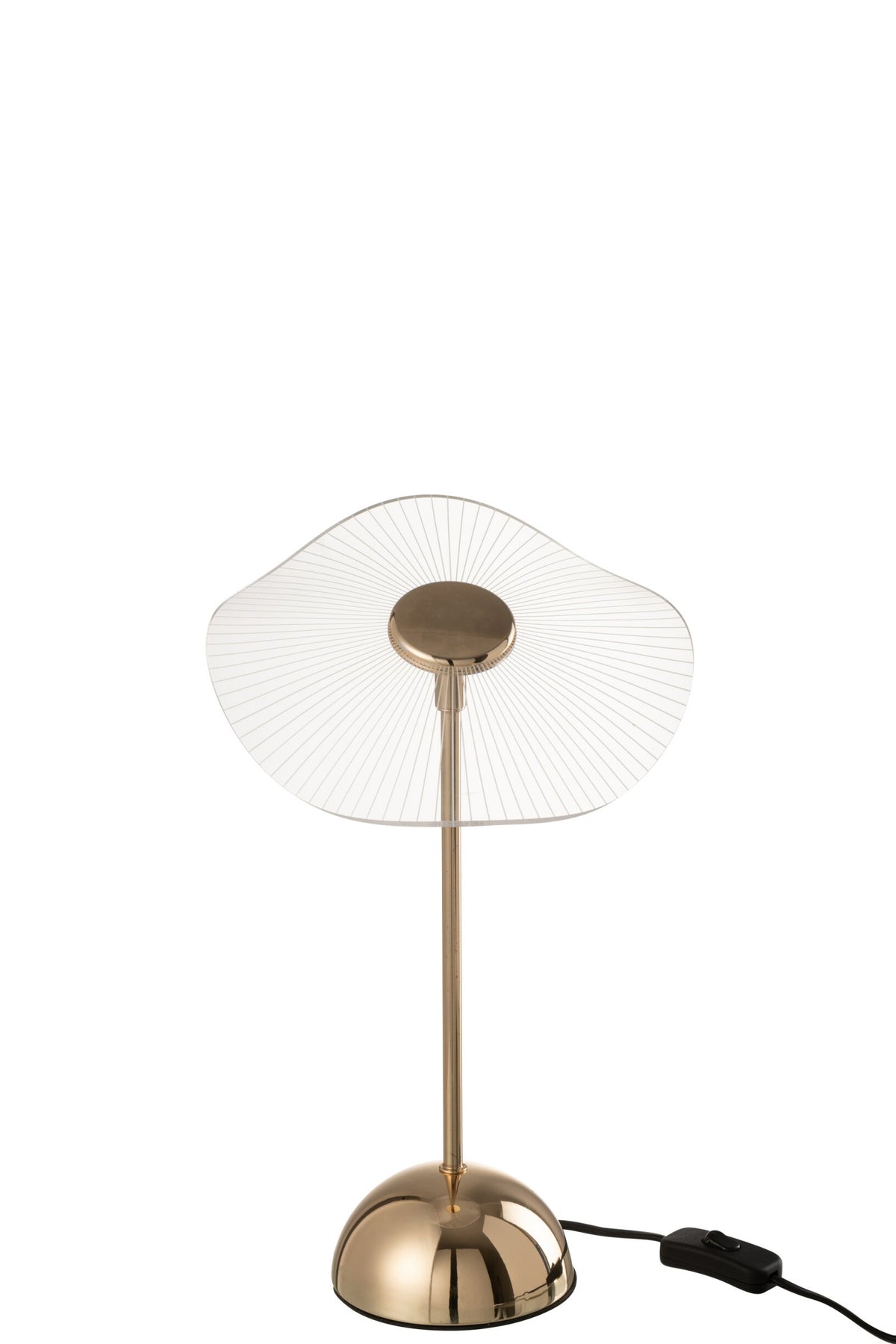 Lampe de table led fleur métal/Plasmalltic or petit