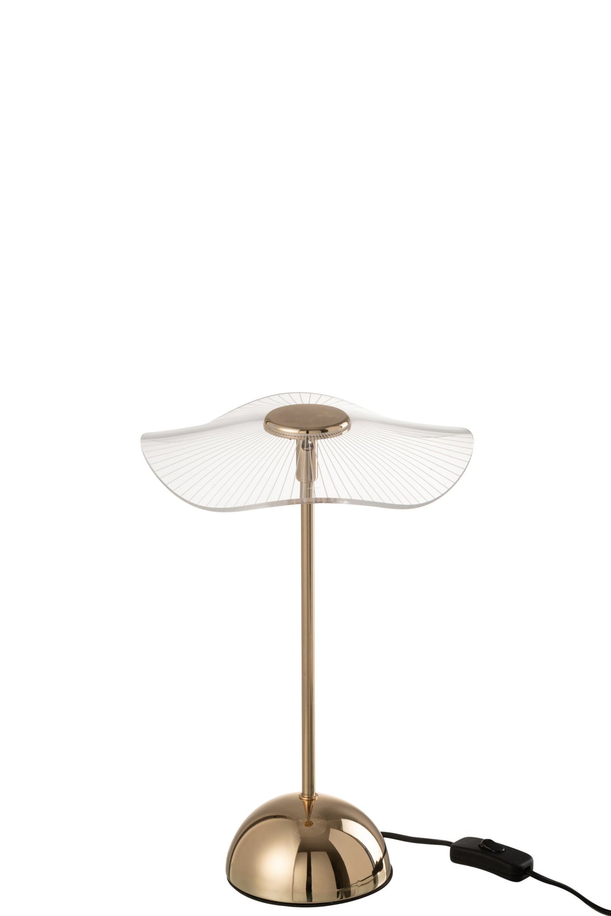 Lampe de table led fleur métal/Plasmalltic or petit
