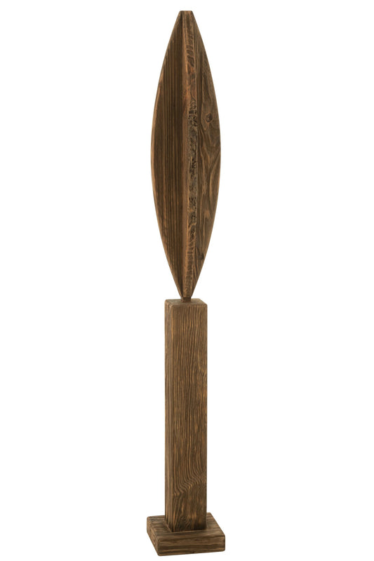 Deco On Foot Luke Pine Wood Brown Large