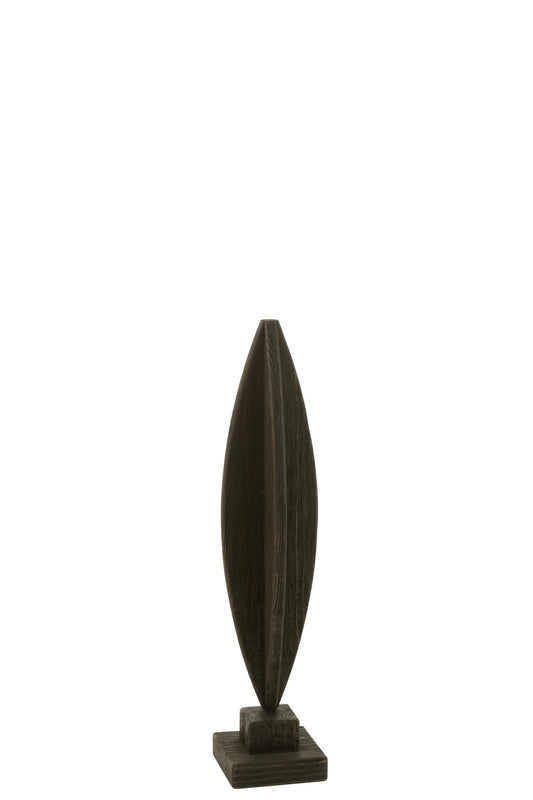 Deco On Foot Luke Pine Wood Black Small