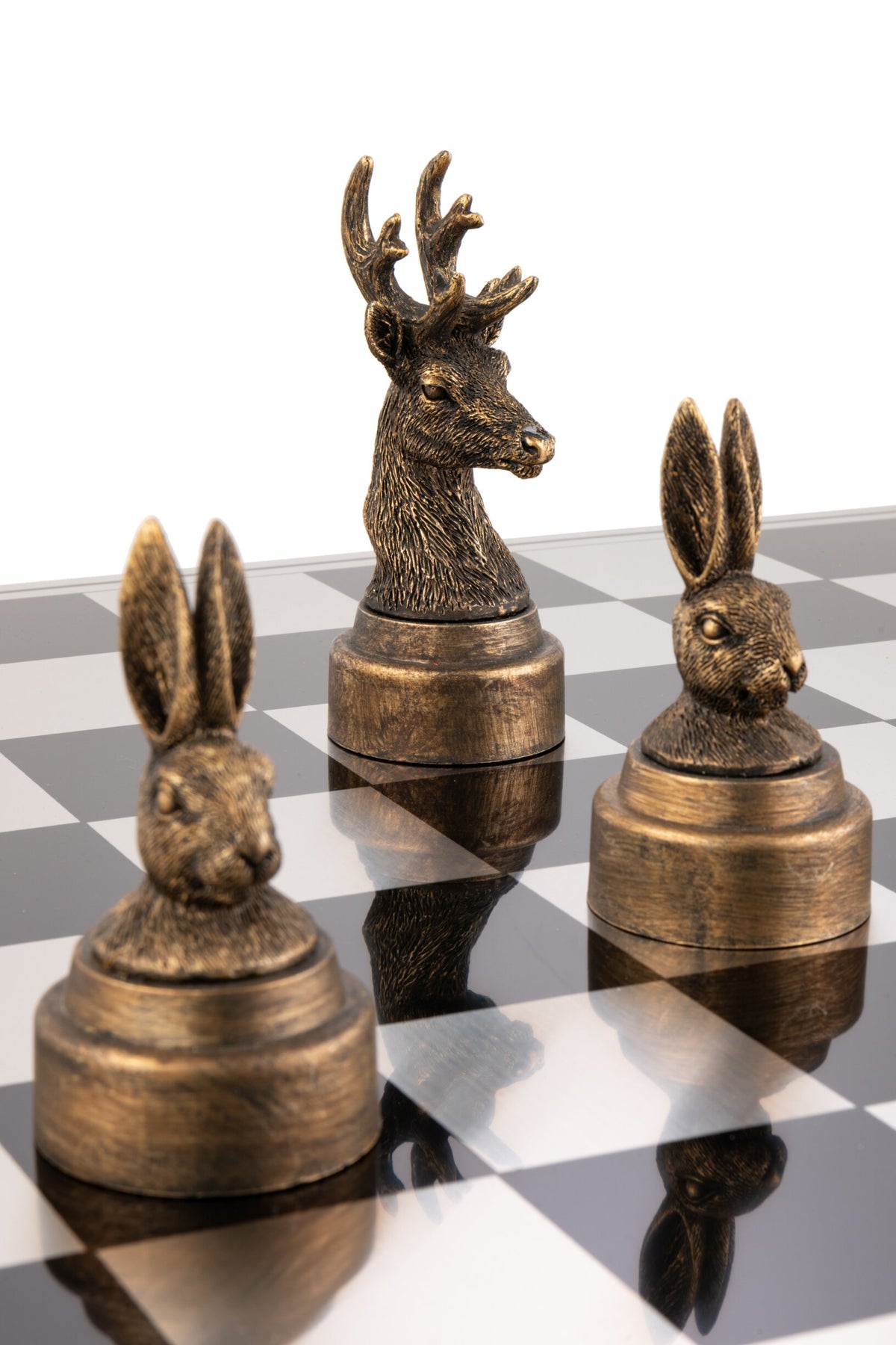 Chess Set Animals Poly Mix