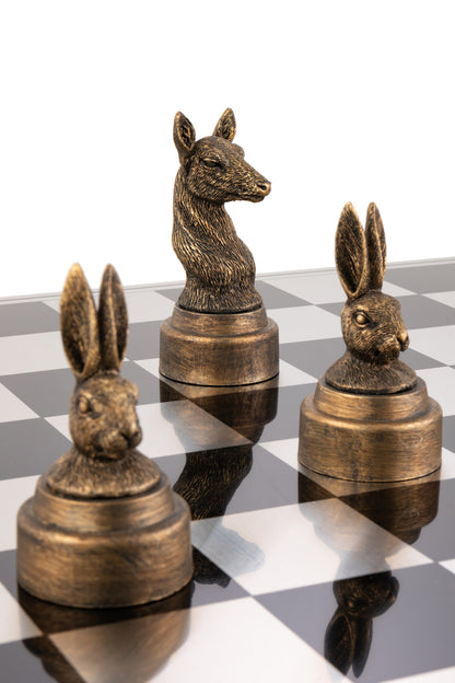 Chess Set Animals Poly Mix