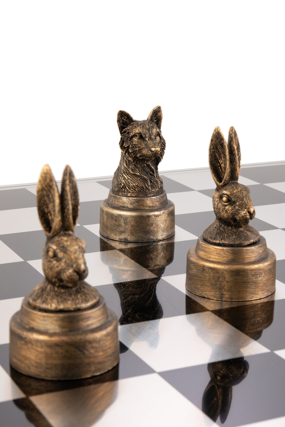 Chess Set Animals Poly Mix